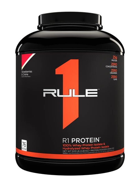 Rule One R1 Proteinas, Braškės ir Grietinėlė - 2280 g