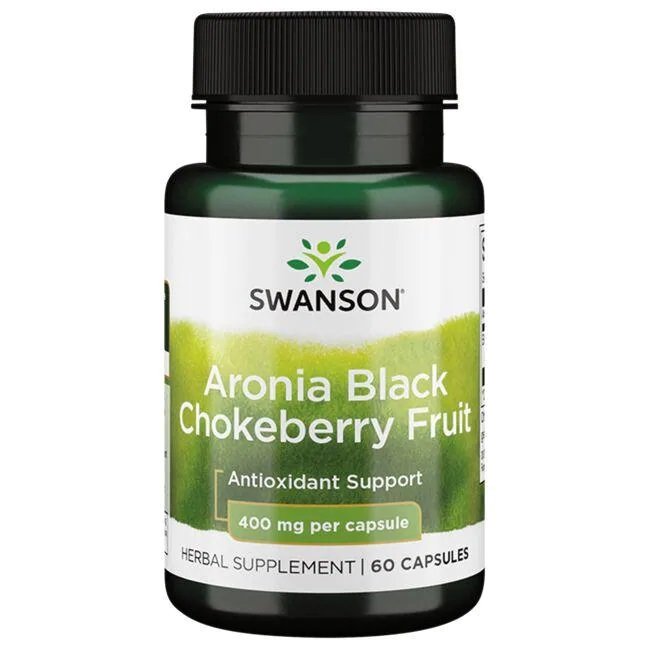 Swanson Aronia Black Chokeberry kapsulės