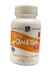 Nordic Naturals Daily Omega Kids, luontainen hedelmänmaku - 30 kapselia