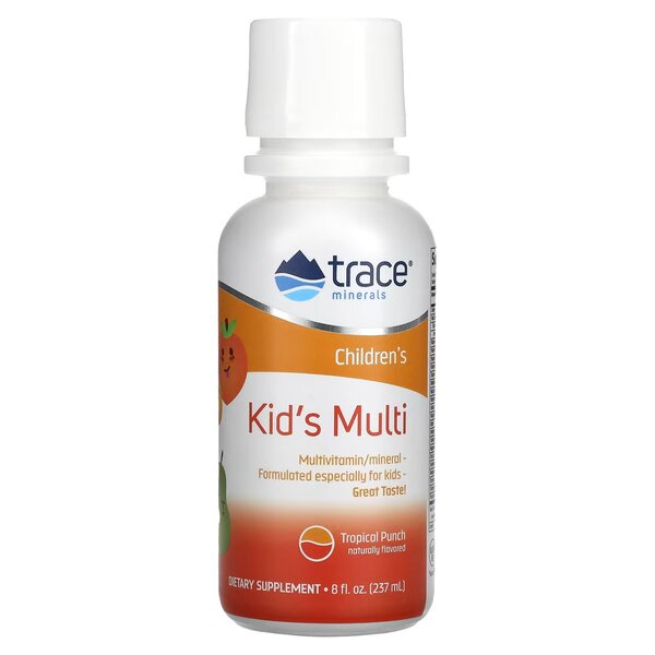 Trace Minerals vaikų multivitaminas Tropical Punch 237 ml