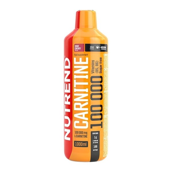 Nutrend Carnitine 100 000, Sour Cherry - 1000 ml, maisto papildas
