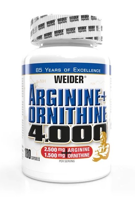 Weider Arginine + Ornithine 4000 - 180 kapselia