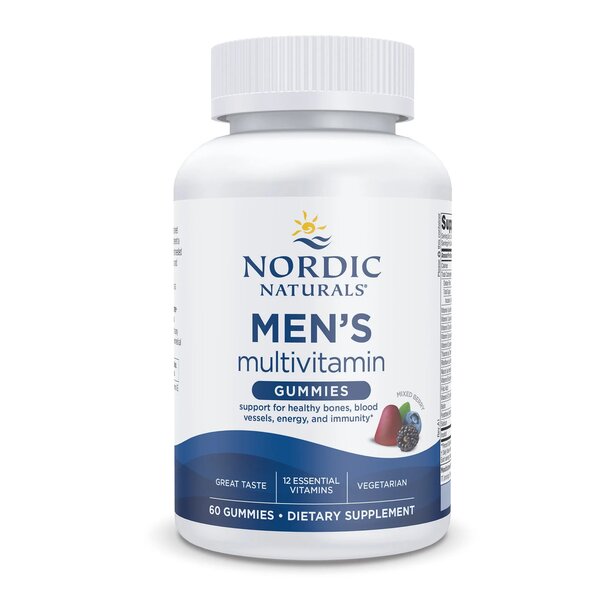 Nordic Naturals miesten monivitamiinikarkit, sekoitettu marja - 60 karkkia