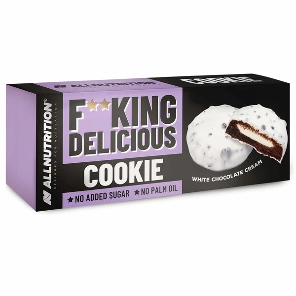 Allnutrition Fitking Delicious Cookie baltas šokolado kremu