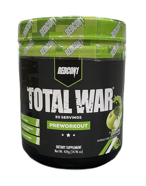 Redcon1 Total War - Preworkout, Green Apple, sporto papildas