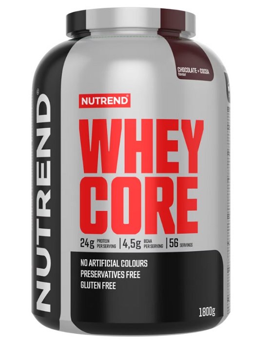 Nutrend Whey Core, Šokoladas ir Kakava, 1800g