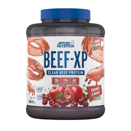 Maisto papildas Beef-XP, vyšnių ir obuolių skonis