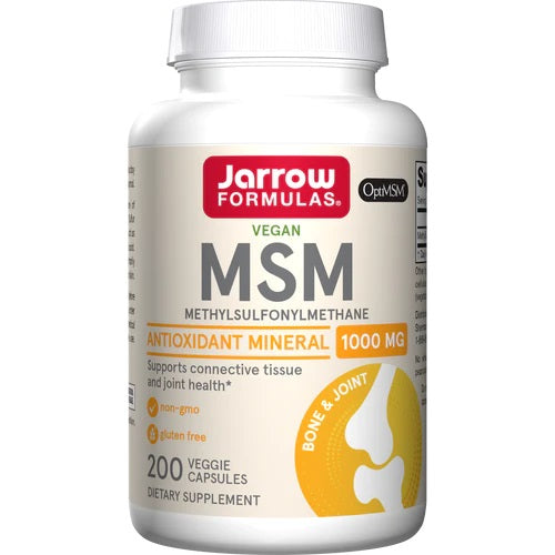 Jarrow Formulas MSM (metyylisulfonyylimetaani), 1000 mg - 200 kapselia