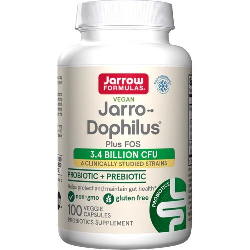 Jarrow Formulas Jarro-Dophilus + FOS veganiškos kapsulės, sveikata ir gerovė