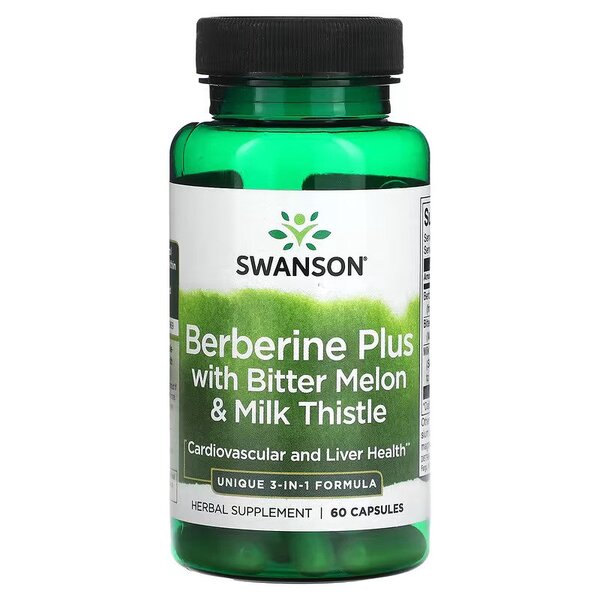 Swanson Berberine Plus kapsulės