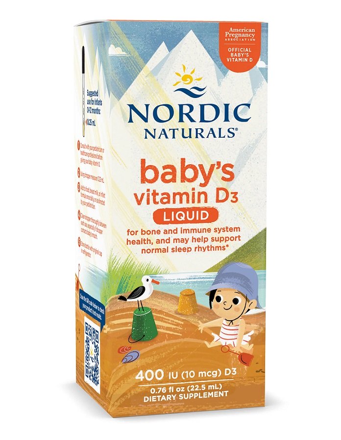 Nordic Naturals Vauvan D3-vitamiini, 400 IU - 22,5 ml.
