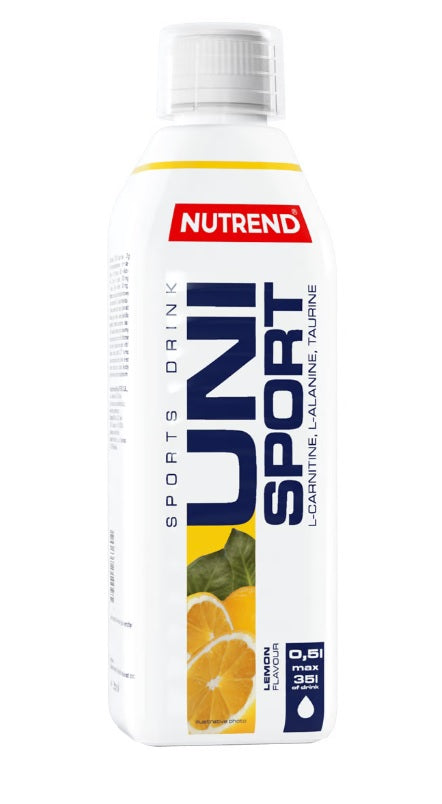 Nutrend Unisport, Lemon - 500 ml, sportinis gėrimas
