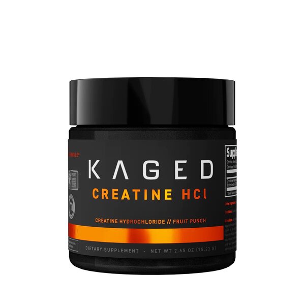 Kaged Muscle Kreatinas HCl, vaisių punch, 75 g