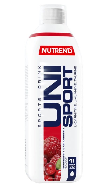 Nutrend Unisport, Raspberry & Cranberry sportinis gėrimas, 1000 ml
