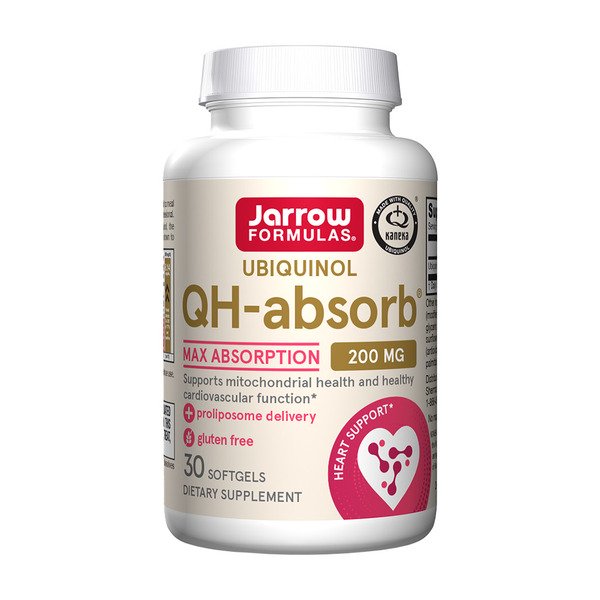 Jarrow Formulas Ubiquinol QH-absorb, 200mg - 30 kapsulių
