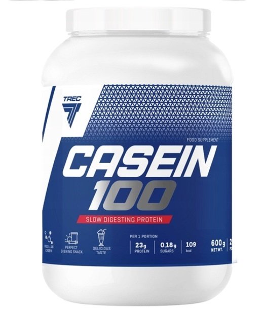 Trec Nutrition Casein 100, Slyvų skonio, 600 g