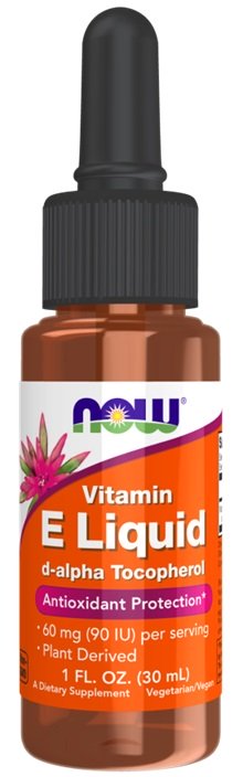 NOW Foods Vitamin E skystas papildas
