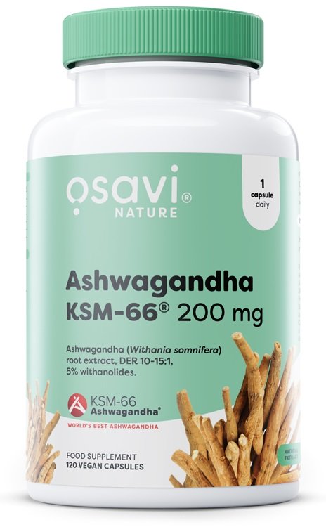 Osavi Ashwagandha KSM-66, 200mg - 120 kapselia
