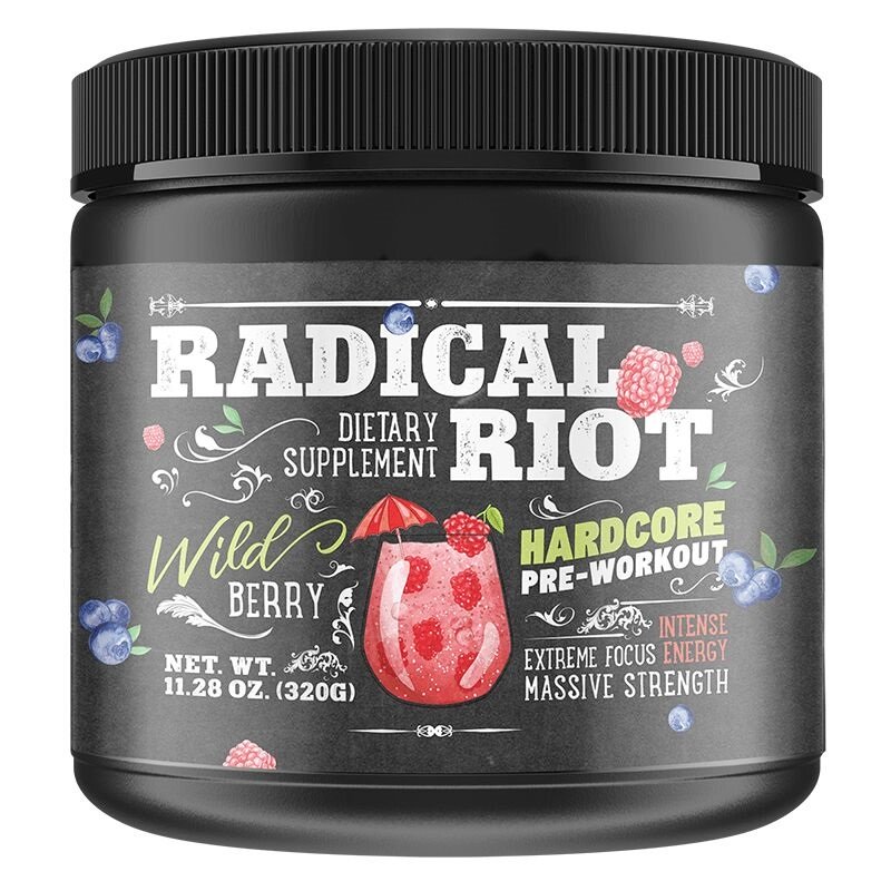 American Supps Radical Riot, Wild Berry - 340g maisto papildas