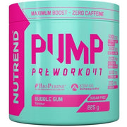 Nutrend Pump Pre-Workout, Bubble Gum - 225 g maisto papildas sportui