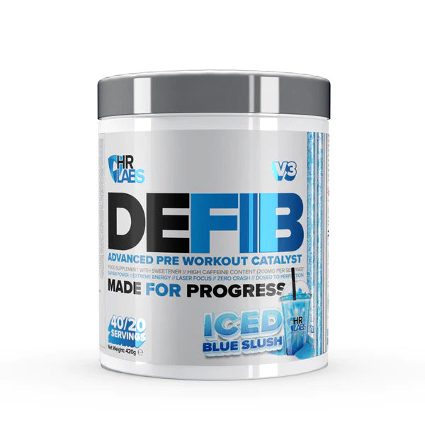HR Labs Defib V3 pre workout papildas, Iced Blue Slush, 420g