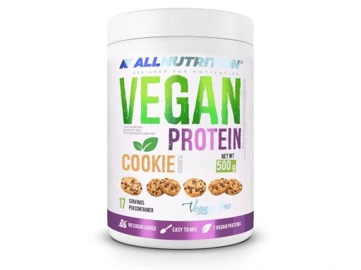 Allnutrition Vegan Protein, Cookie - 500 g maisto papildas