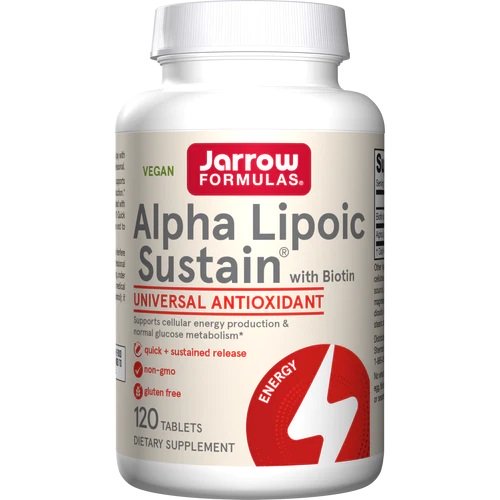Jarrow Formulas Alpha Lipoic Sustain su biotinu - 120 tablečių