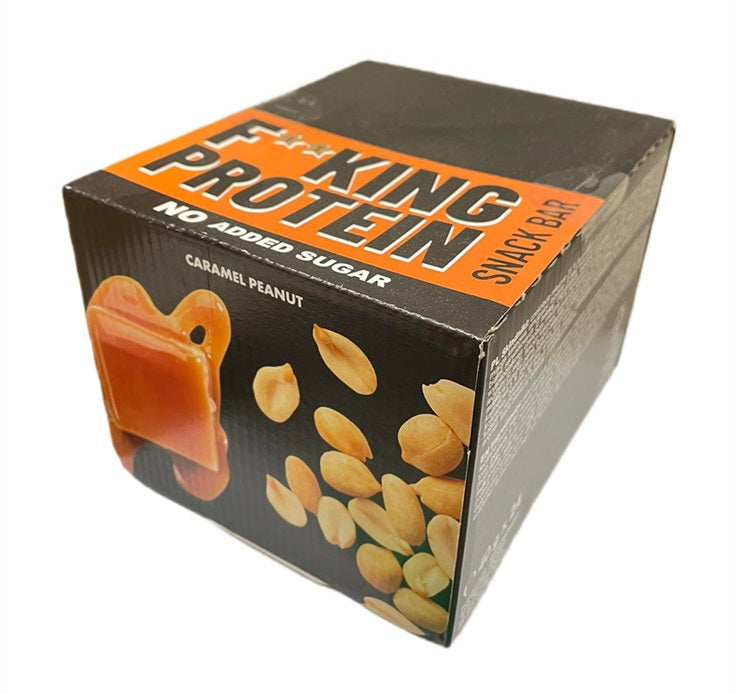 Allnutrition Fitking baltymų užkandžių batonėlis, karamelinis žemės riešutas, 24 vnt.