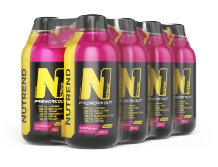 Nutrend N1 Drink, Tropical Fruits - 8 x 330 ml energijos gėrimas