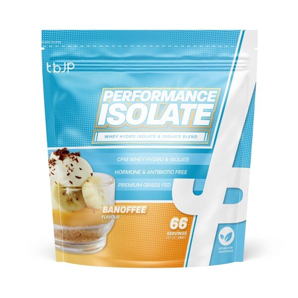 Trained by JP Performance Isolate, Banoffee - 2000 gramų maisto papildas, baltymai