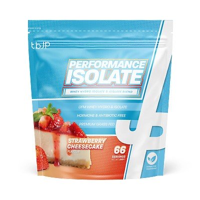 Trained by JP Performance Isolate, Strawberry Cheesecake - 2000 gramų baltymų milteliai