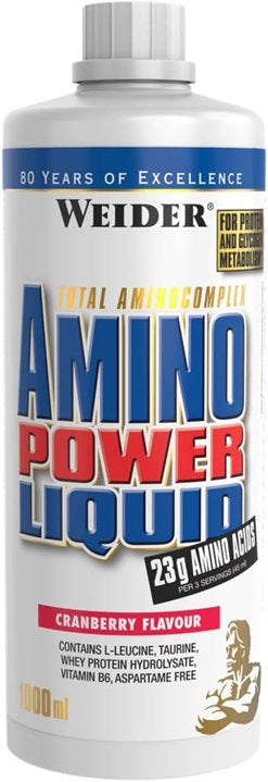 Weider Amino Power Liquid, karpalo - 1000 ml.