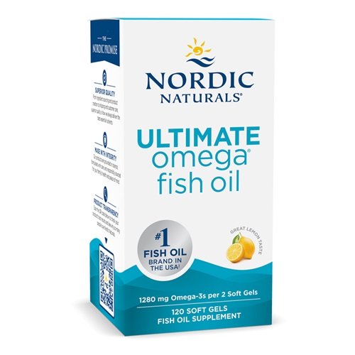 Nordic Naturals Ultimate Omega, 1280 mg sitruuna (EAN 768990891076) - 120 kapselia