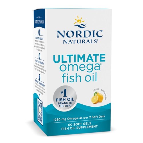 Nordic Naturals Ultimate Omega, 1280 mg sitruuna (EAN 768990891090) - 60 kapselia