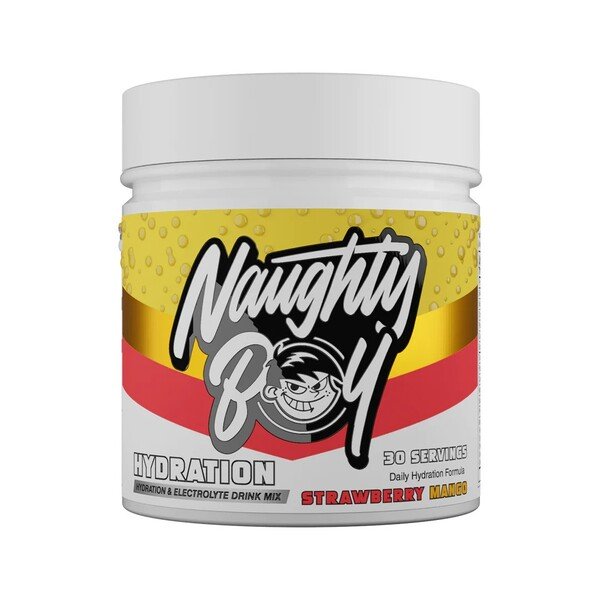 Naughty Boy Hydration, Strawberry Mango - 255 g maisto papildas
