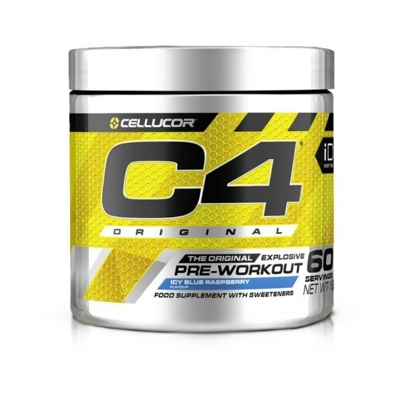Cellucor C4 Original, Icy Blue Raspberry - 396 g, sporto papildas