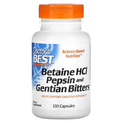 Maisto papildas Betaine HCl Pepsin ir Gentian Bitters kapsulės