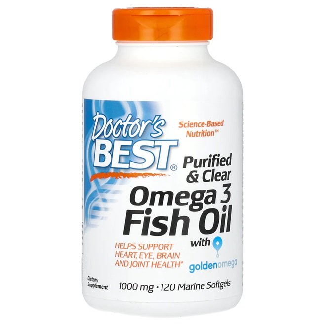 Omega 3 žuvų aliejus, maisto papildas, 120 kapsulių