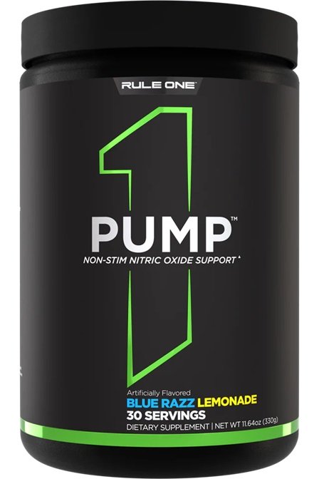 Rule One Pump, Blue Razz Lemonade, 330g, sporto papildas