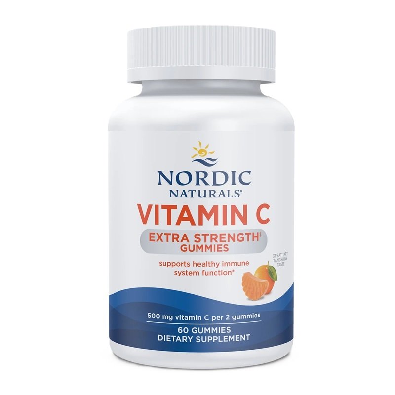 Nordic Naturals C-vitamiini Extra Strength -karkit, mandariini - 60 karkkia