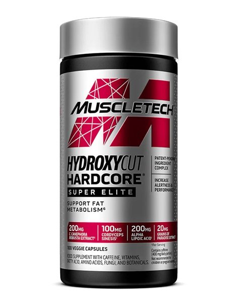 MuscleTech Hydroxycut Hardcore Super Elite - 100 kapselia 