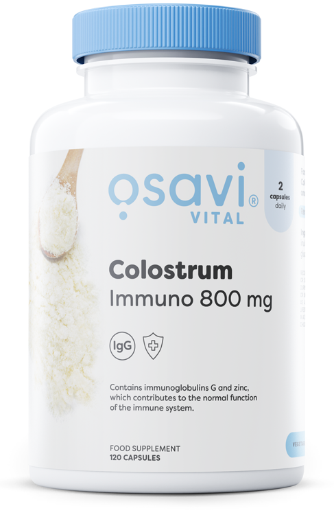 Osavi Colostrum Immuno, 800mg - 120 kapsulių maisto papildas