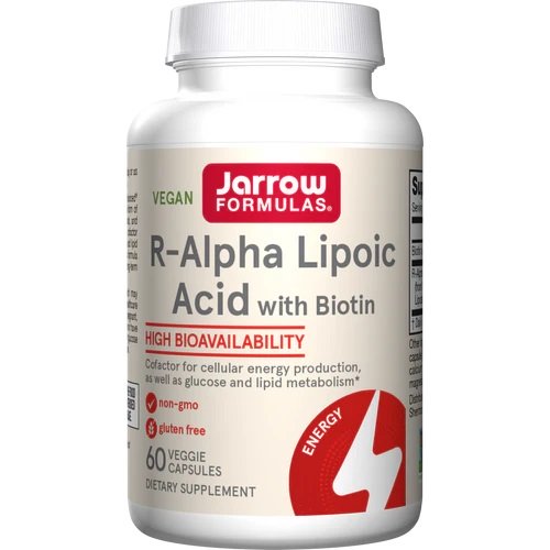Jarrow Formulas R-Alpha Lipoic Acid su Biotinu - 60 kapsulių