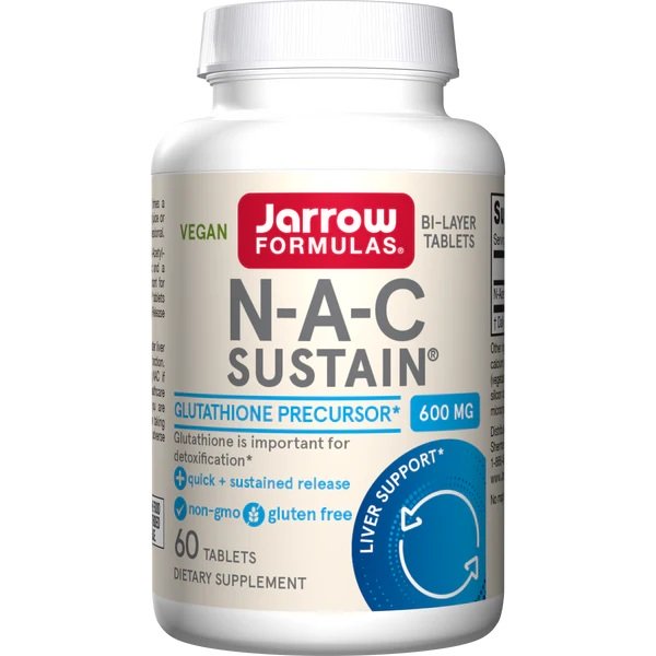 Jarrow Formulas NAC Sustain, 600 mg - 60 tablettia