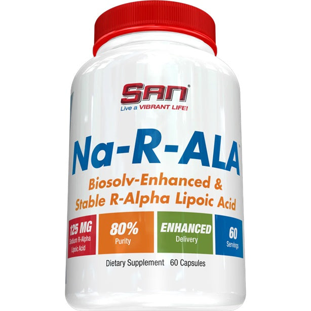 SAN NA-R-ALA, 125mg - 60 kapsulių, maisto papildas sveikatai