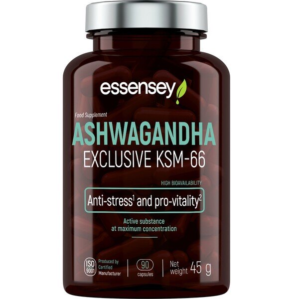Essensey Ashwagandha Exclusive KSM-66 - 90 kapselia