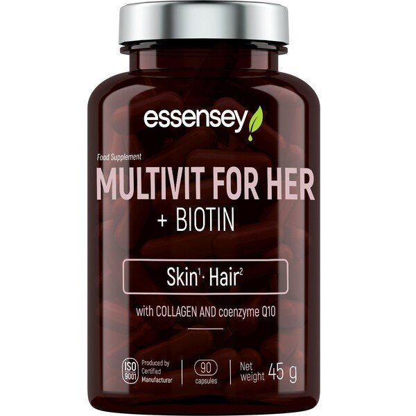 Essensey Multivit naisille + Biotiini - 90 kapselia
