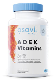 Osavi ADEK vitaminų kapsulės, maisto papildas, sveikata ir gerovė