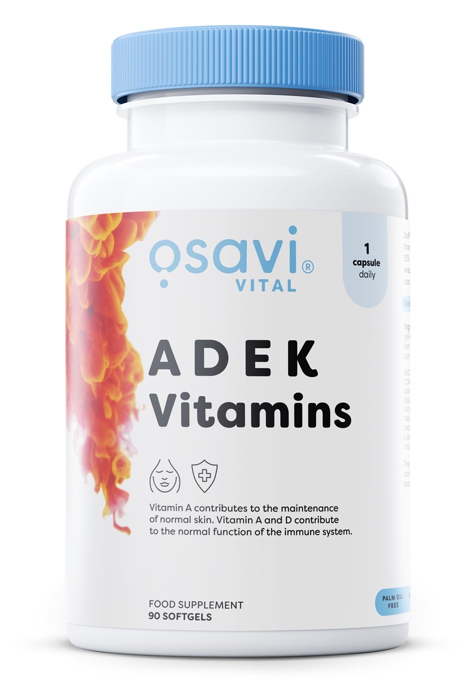 Osavi ADEK vitaminų kapsulės, maisto papildas, sveikata ir gerovė