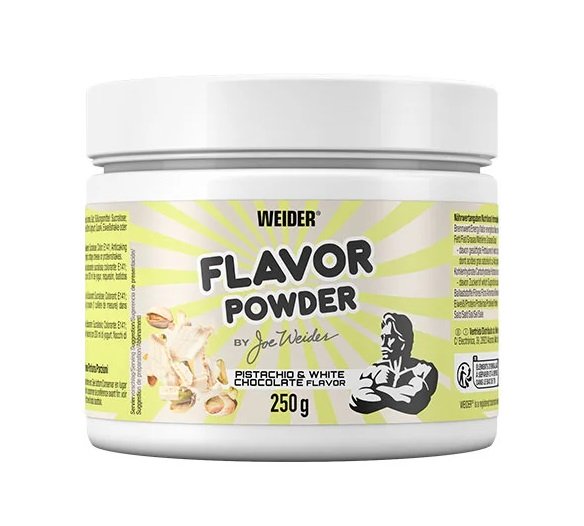 Weider skonio milteliai, pistacijų ir baltosios šokolado skonis, 250 g